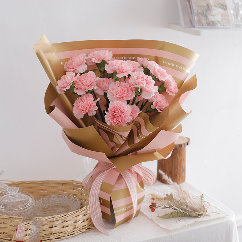 MYHC-22 57×57cm (±2cm) একক-পার্শ্বযুক্ত প্রান্ত অনুভূমিক মুক্তোসেন্ট ফিল্ম ফ্লাওয়ার র্যাপিং পেপার