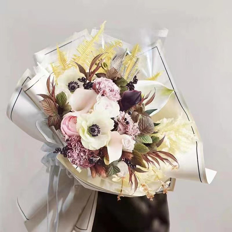 MYHC-39 মেমরি ছবির ফ্রেম 57×57cm (±2cm) জলরোধী ফুলের মোড়ানো কাগজ