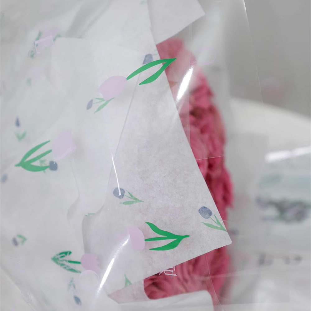 শৈল্পিক শব্দ সঙ্গে তোড়া মোটা মোড়ানো কাগজ