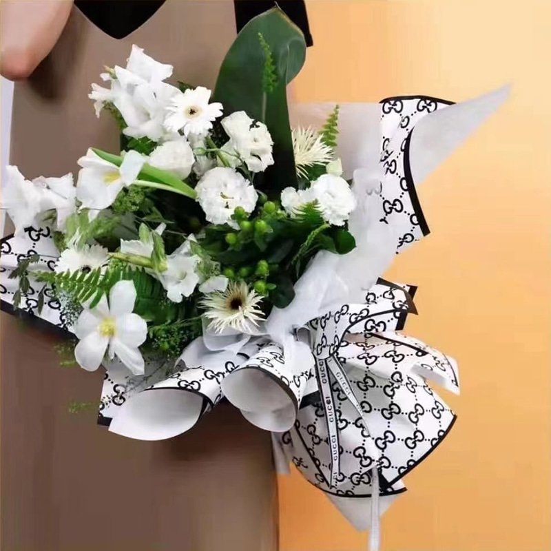 ফ্যাশনেবল জি-ফ্লাওয়ার মোড়ানো কাগজ